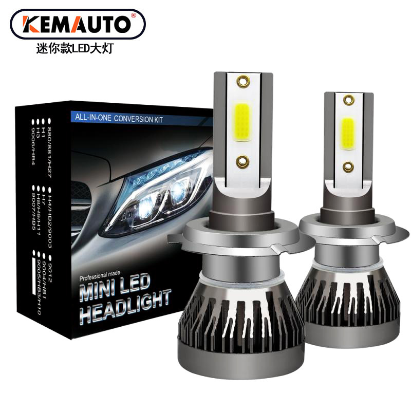 Cross-Border Hot-Selling Mini Car Headlights Cob Lamp Beads Fanless Headlight H4H11H79005 Mini Led Car Light Cross-Border Hot-Selling Mini Car Headlights Cob Lamp Beads Fanless Headlight H4H11H79005 Mini Led Car Light