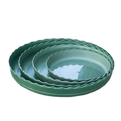 Bandeja de Cuenca de galón de fábrica redonda de encaje verde engrosada multi-especificación bandeja de Cuenca de galón de plástico al por mayor image 6