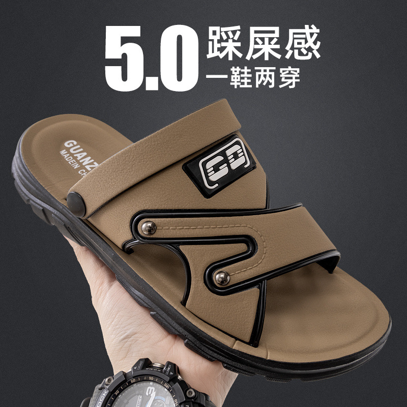 Men's beach sandals platform