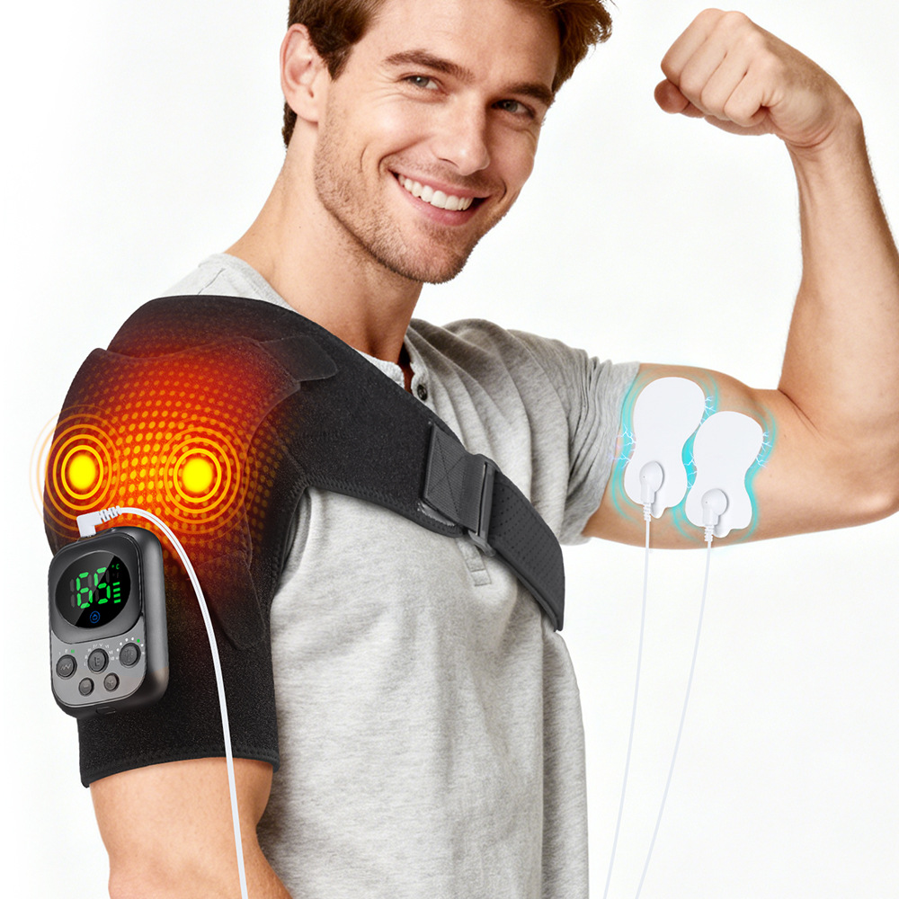 Calefacción transfronteriza masaje almohadilla de hombro carga calefacción almohadilla de hombro zhouyan fisioterapia masajeador modelo privado fuente fábrica en stock image 19