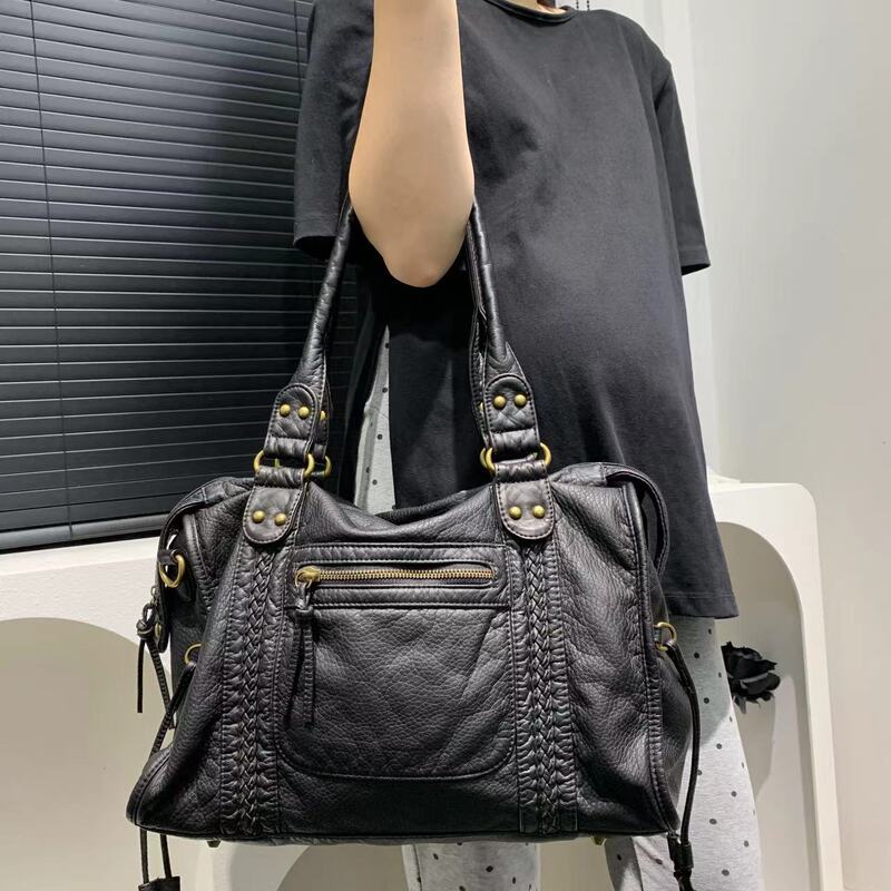 国境を越えてアマゾンの人気女性のソフトスキン欧米のレトロなバッグ日韓のトレンドシングルショルダーバッグ|undefined