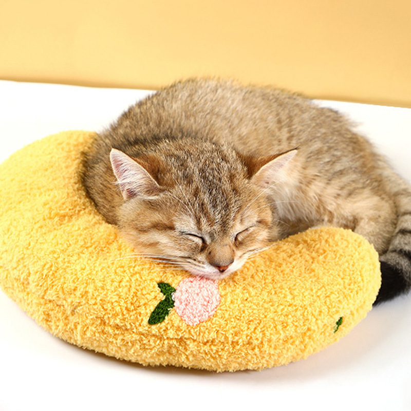 新しい犬枕疑問符四季ユニバーサルペットマット睡眠用首枕猫小さな枕ペット枕|undefined