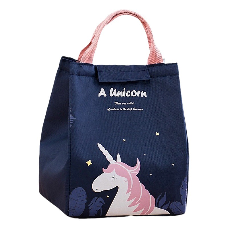 Bolsa de lonchera transfronteriza tela Oxford papel de aluminio engrosado bolsa de almacenamiento en frío bolsa de lona para estudiantes de oficina bolsa de almuerzo