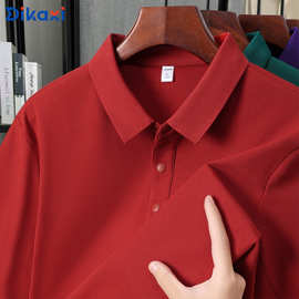 高级感polo衫工作服定制印logo男士短袖t恤企业团体商务翻领polo