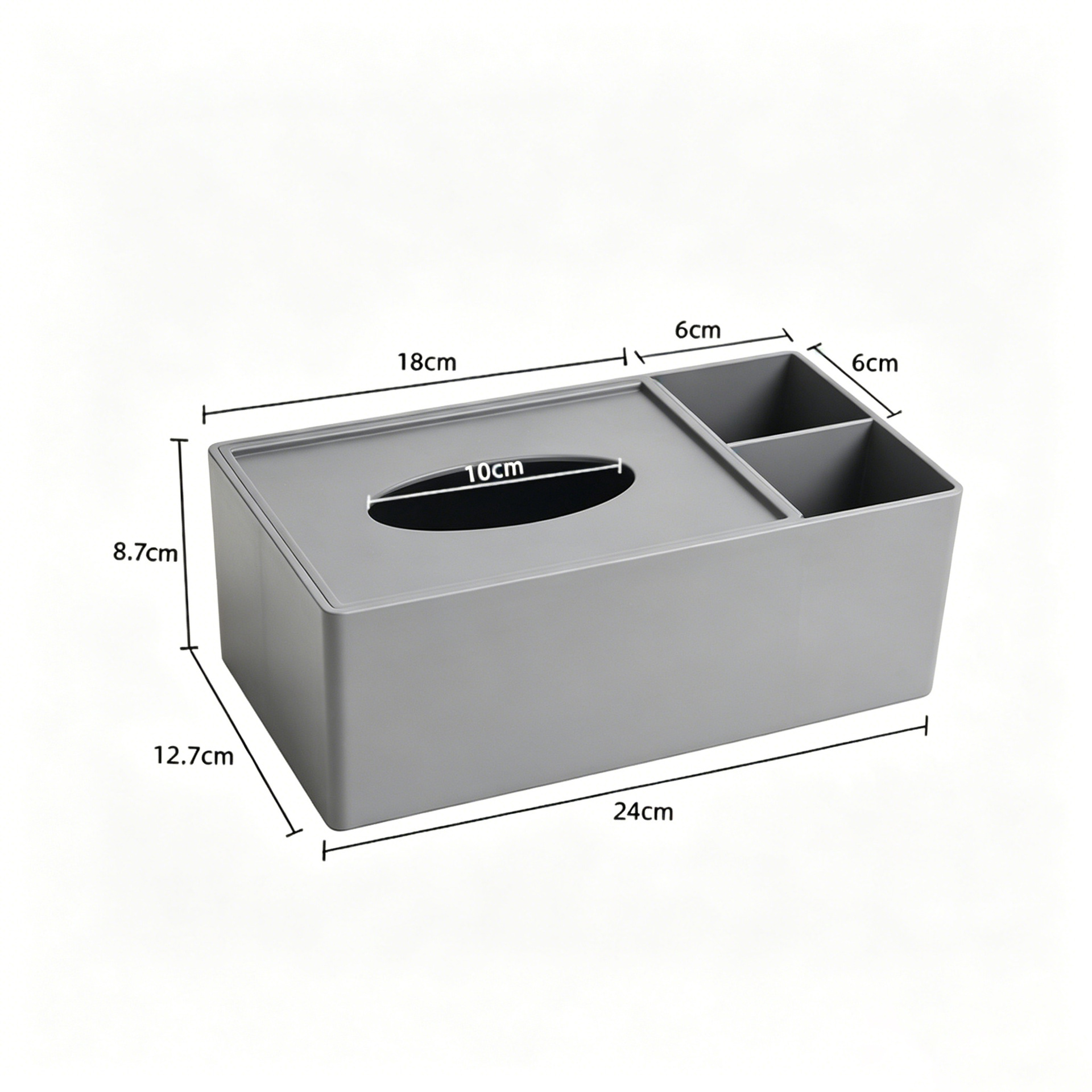 Caja de Pañuelos de Escritorio en Cuero PU Multiuso para Hotel y Hogar