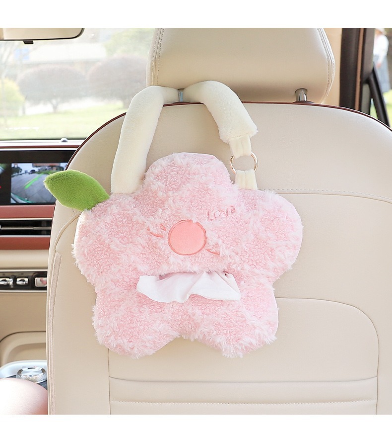 Car Seat Back Tissue Hanging Bag Car Interior Decoration Supplies Car Tissue Box Hanging Car Tissue Box Creative and Cute