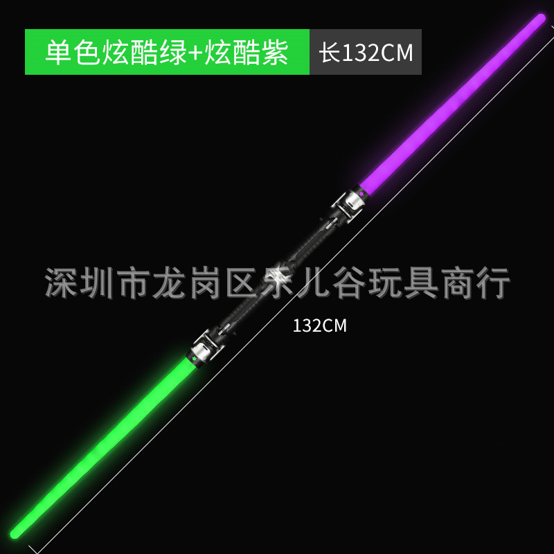 녹색 보라색 10 빛의 쌍 배터리 없음