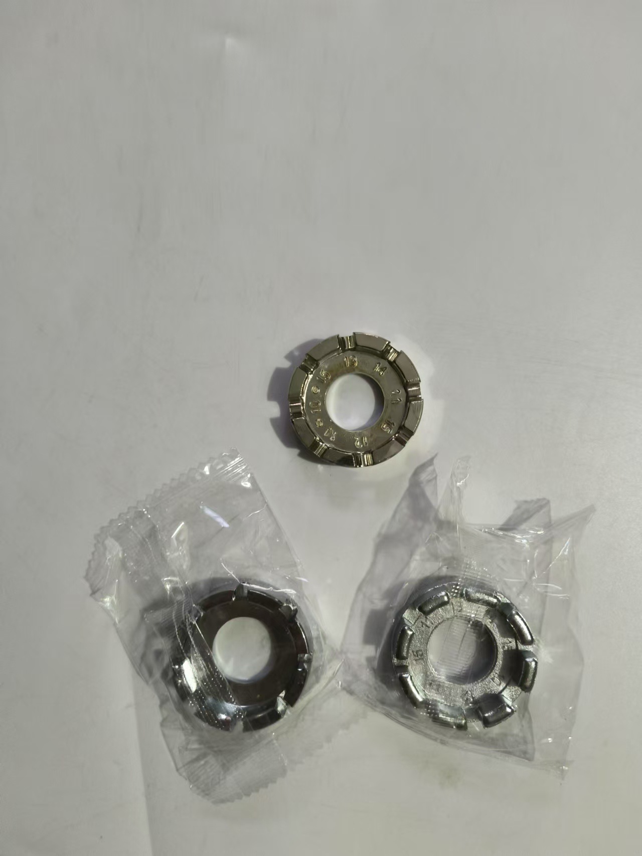 Llave de bicicletas de radio, herramienta de ajuste de anillo de carretera de bicicleta de montaña, 8 puertos, llave de alambre de acero multipuerto, reparación de anillo de acero