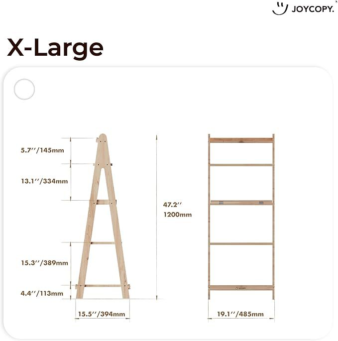 Estantes de libros para niños de madera volátiles de madera de pino en forma de un estante de almacenamiento trapezoidal transfronterizo para apoyar un agente image 2