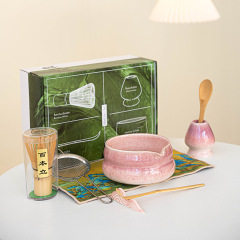 抹茶ティーセット 和風高級セット 陶器抹茶ギフトボックス 抹茶ボウル クロスボーダーお土産 百本立