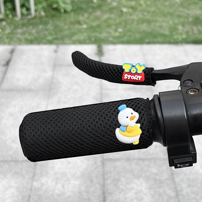 Motorcycle Universal Anti-Slip, Anti-Sweat | Motorcycle Handle Cover - black-ty-blue-duck