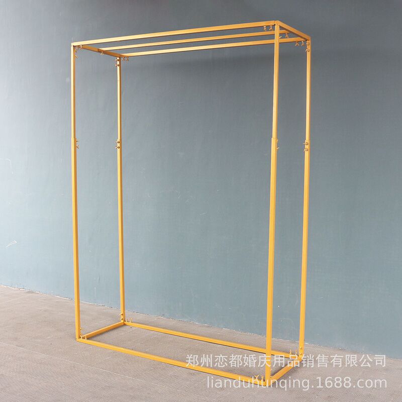 Cuboid pergola wedding arch flower balloon fixed frame background bracket highly retractable metal frame Cuboid pergola wedding arch flower balloon fixed frame background bracket highly retractable metal frame