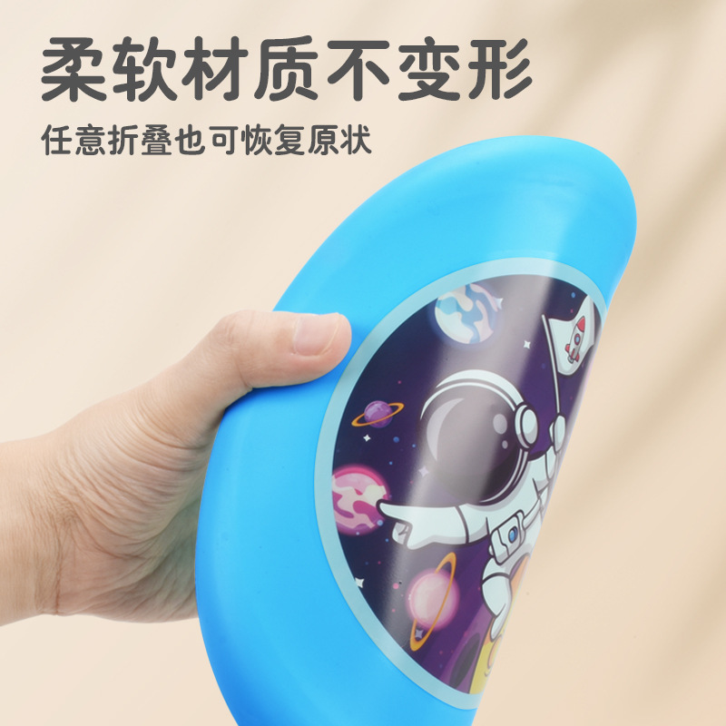 Children's Soft Flying Disc Kindergarten Flying Disc Parent-Child Game Hand Throw Toy Boomerang Outdoor Safe Sports for Boys and Girls