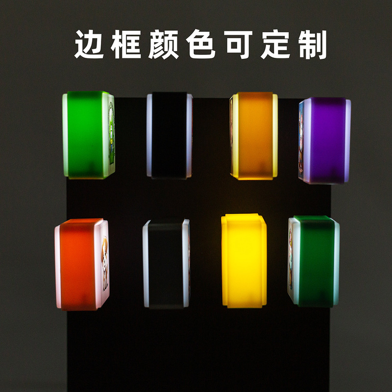 ミニかわいいライトサイン発光冷蔵庫マグネット LED 文化的で創造的な広告ギフトサインおもちゃコンパクト記念|undefined