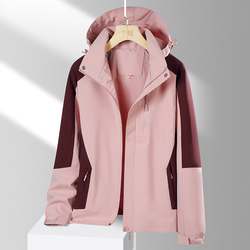 2024 primavera y otoño chaqueta de pareja delgada deportes al aire libre hombres y mujeres pareja chaqueta impermeable a prueba de viento