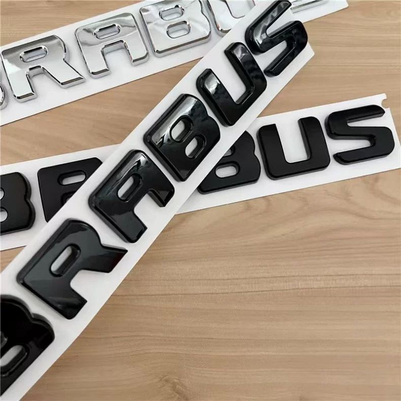 Suitable for Mercedes-Benz G-Class, E-Class, C-Class, and S-Class modifications: Barbus lettering, black emblem, car logo