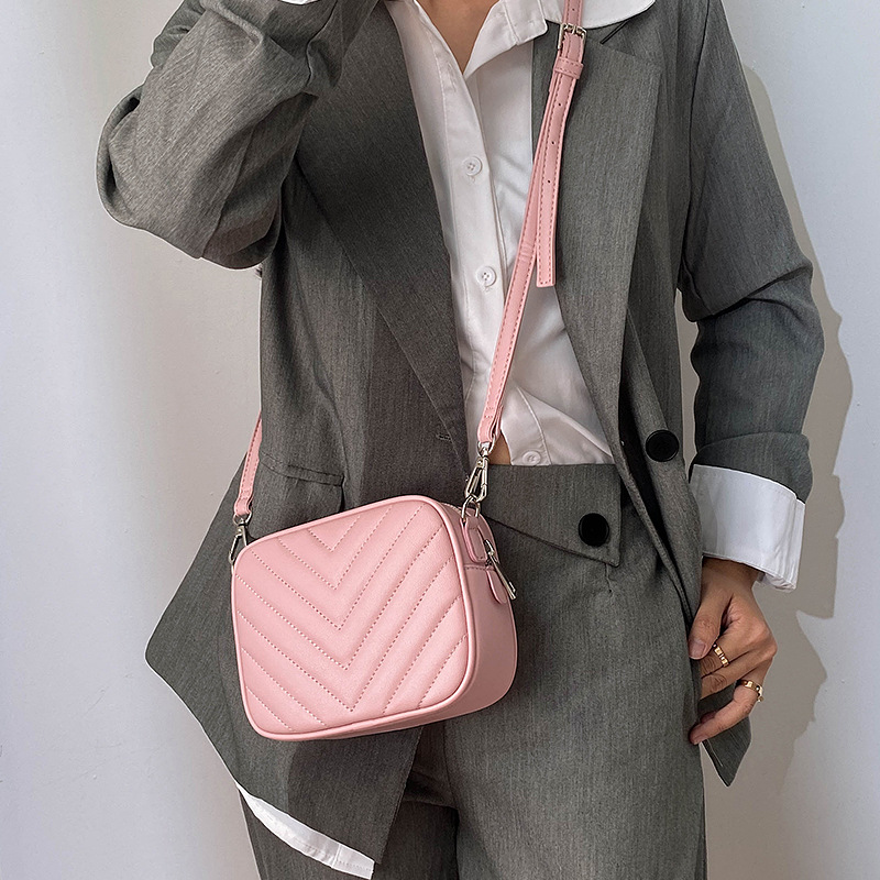 Bolso bandolera acolchado con diamantes para mujer, bolso bandolera versátil, diseño exclusivo extranjero