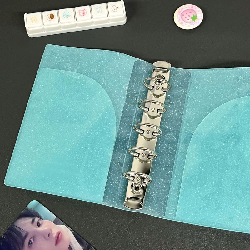 薄荷绿苏打m5活页手账本可拆卸小众拍立得收纳册卡册简约高级耐用|undefined