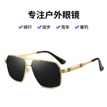 高级感复古偏光墨镜防晒太阳镜跨境SUNGLASSES开车钓鱼直播爆款男