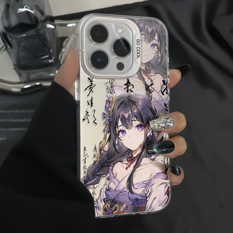 Genshin Thunder God Phone Case Suitable for 17Promax Apple 16 Trendy 15Pro Protective Case 14 Girl 13Pro Genshin Thunder God Phone Case Suitable for 17Promax Apple 16 Trendy 15Pro Protective Case 14 Girl 13Pro
