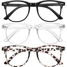 X 34453 Retro Leopard Print Square Frame Glasses ���ű�����