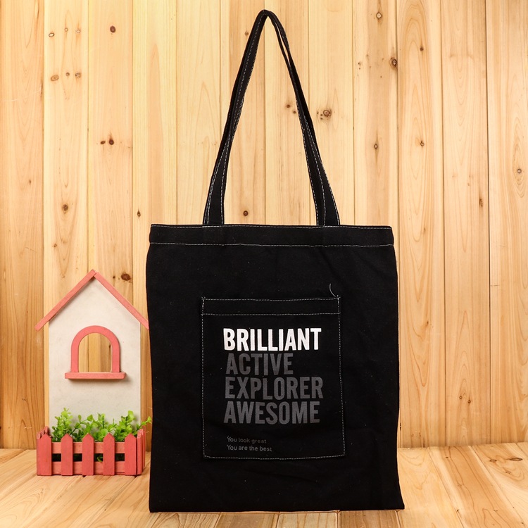 企业文化宣传帆布袋定 制厚实防水暗扣帆布包手提环保宣传袋定 做