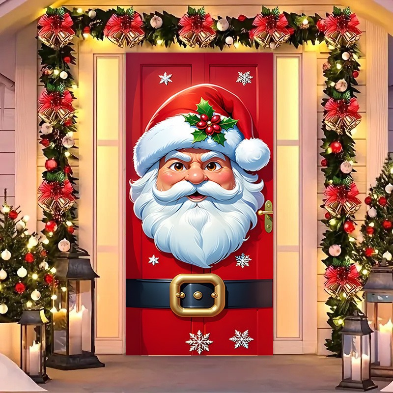 Transfronterizos JIT Navidad decoración colgante festivales atmósfera etiqueta de puerta fiesta atmósfera de fondo decoración cubierta de puerta