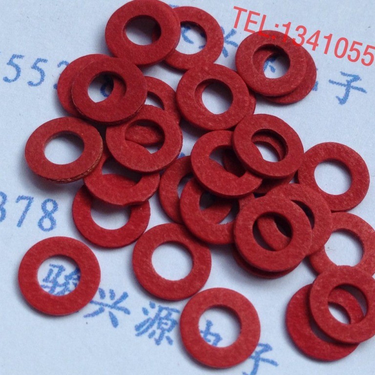 红钢纸垫M4*8*0.8一千个 螺丝垫片 绝缘小垫圈 平介子 m4平垫
