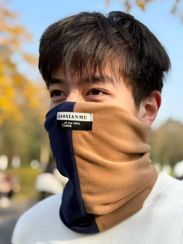 围脖冬季保暖男士骑行防寒围巾加绒加厚防风面罩女护颈椎脖套时尚|undefined