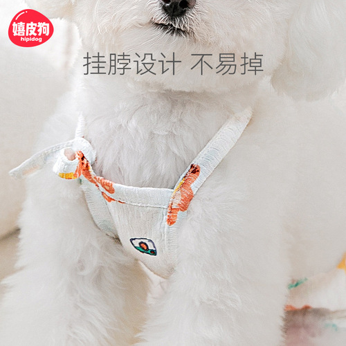 Spring and summer dog floral bear menstrual pants cat sterilization clothing post-operative anti-licking and anti-harassment pet safety pants