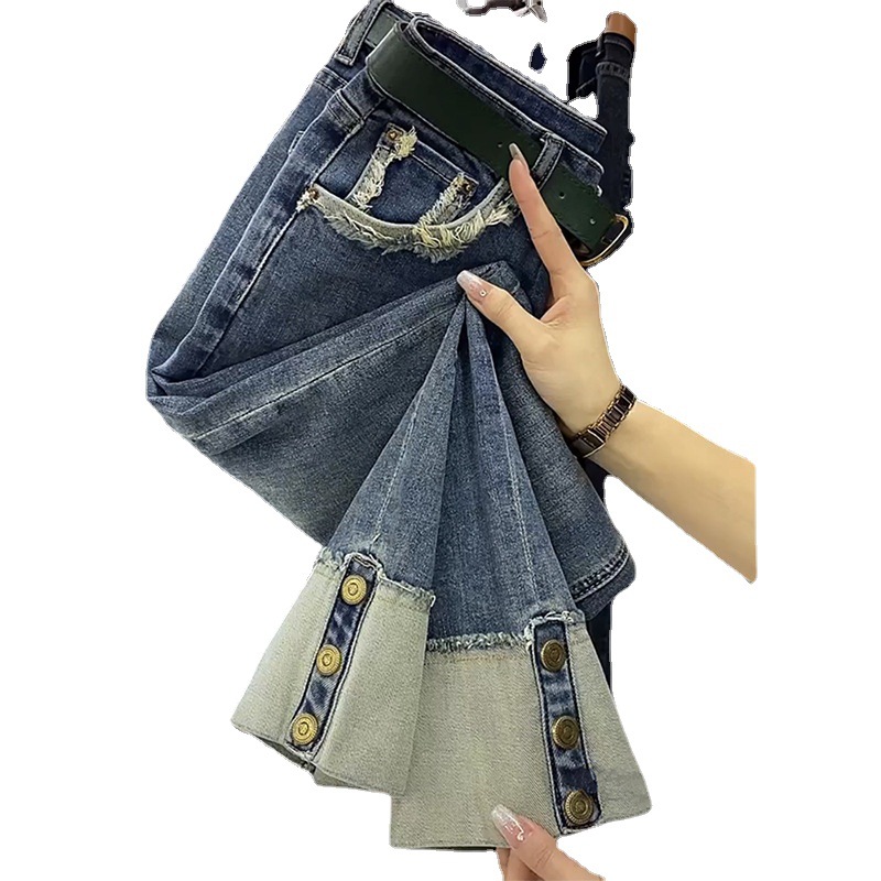D7955 680K QUẦN NỮ SHETDCL MÙA XUÂN THU ĐÔNG THỜI TRANG NỮ JEAN BÒ G02 SẢN PHẨM MỚI