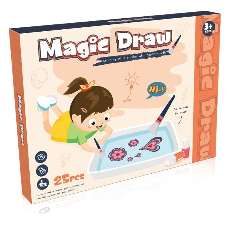 Pintura de agua de juguete para niños transfronterizos pintura de agua flotante traje de pintura de arte material de herramienta Pintura de sombra de agua al por mayor