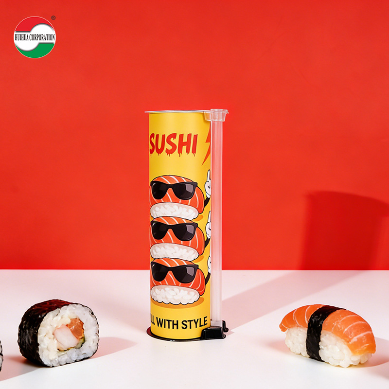 Fábrica de stock tubular de sushi con tubo de salsa 52mm de calibre de sushi envases de papel de grado alimenticio para llevar sushi image 10