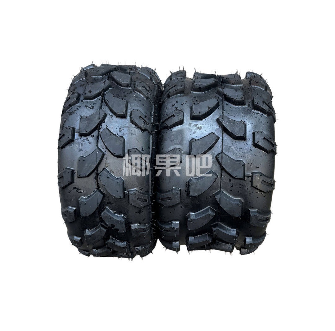 Go-Kart Accessories, Atv Front 19X7-8, Rear 18X 9.5-8inch, Off-Road Tires with Optional Wheel Hubs