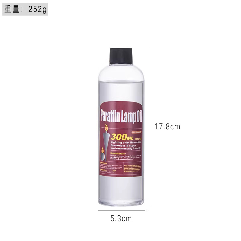 300 ml de aceite para lámpara transparente.