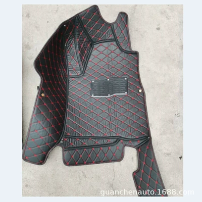 A special car mat for a special car on behalf of the car fully surrounds the right rudder, right-hand drive, right-hand titanium port version car floor mat (Modelə uyğun ayaqaltı) - black-black-line-drivers-unit