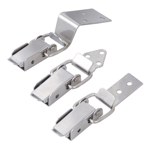 Stainless steel long buckle wooden box accessories packaging box lock transport box flight box hook buckle box lock car buckle