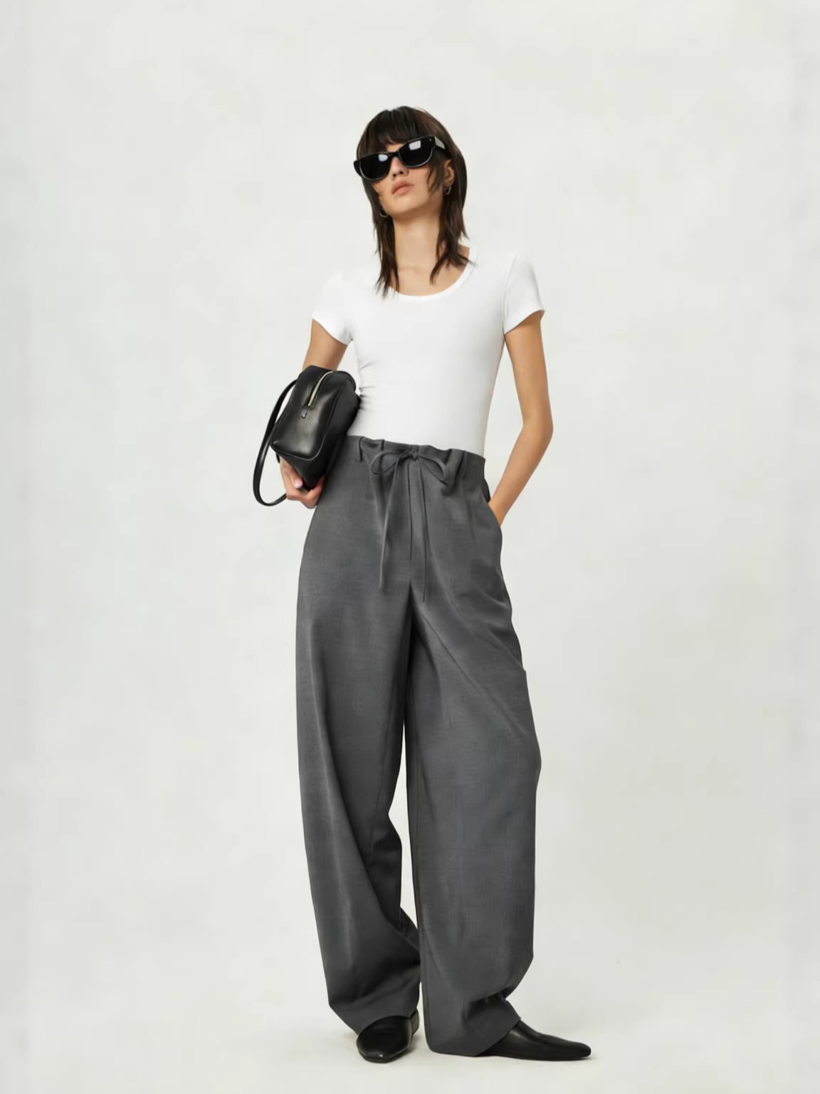 [2.0高豪華] UNIC @ 半袖t王50本の絨毛感純色tシャツ丸襟襟正肩修身女性半袖t