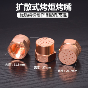 Wholesale baking gun nozzle centralized diffusion baking nozzle oxygen liquefied gas propane gas heating baking torch fire gun X20