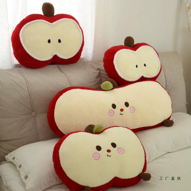 Apple, cute plush pillow at lunchtime, sofa for bed, Birthday gift