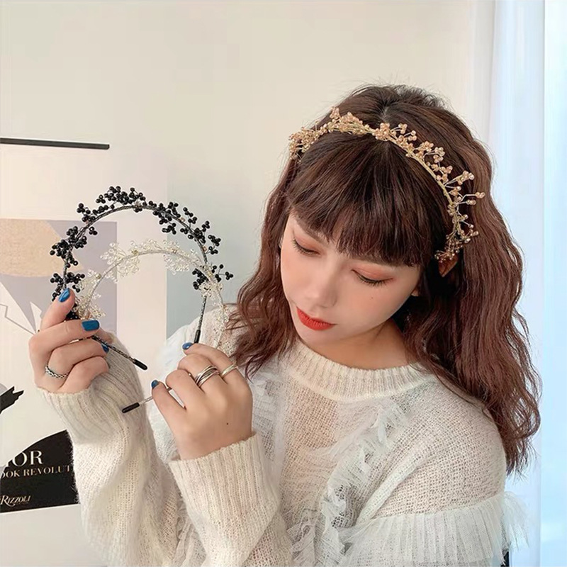 Korean Crystal Thin-edged Headband Wholesale display picture 1