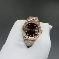 Rolex Datejust 28mm Stainless Steel Quartz Watch - Purple Olive Green, Minimalist Elegant, Fashionable Versatile Wholesale
