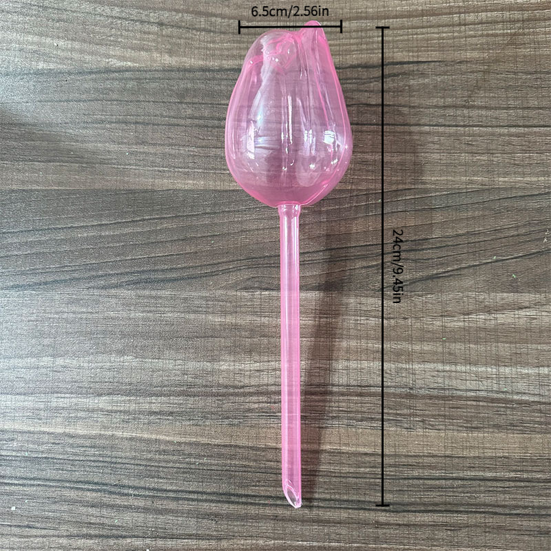Tulipan de plástico riego de flores permeable riego por goteo para plantas verdes domésticas maceta riego automático herramienta de jardinería
