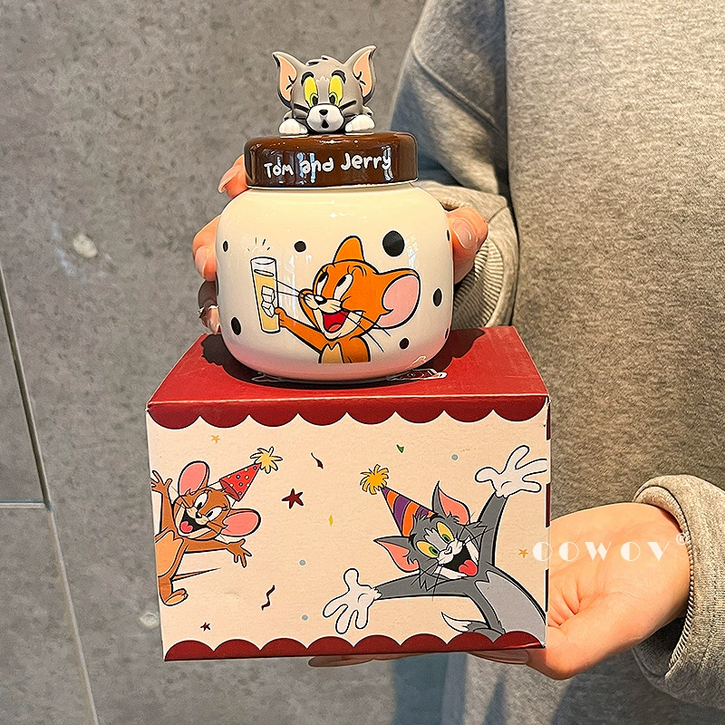 Кружка Tom and Jerry, совместный бренд, новая женская стильная кружка для дома, чашка для кофе, подарок на день рождения для пары