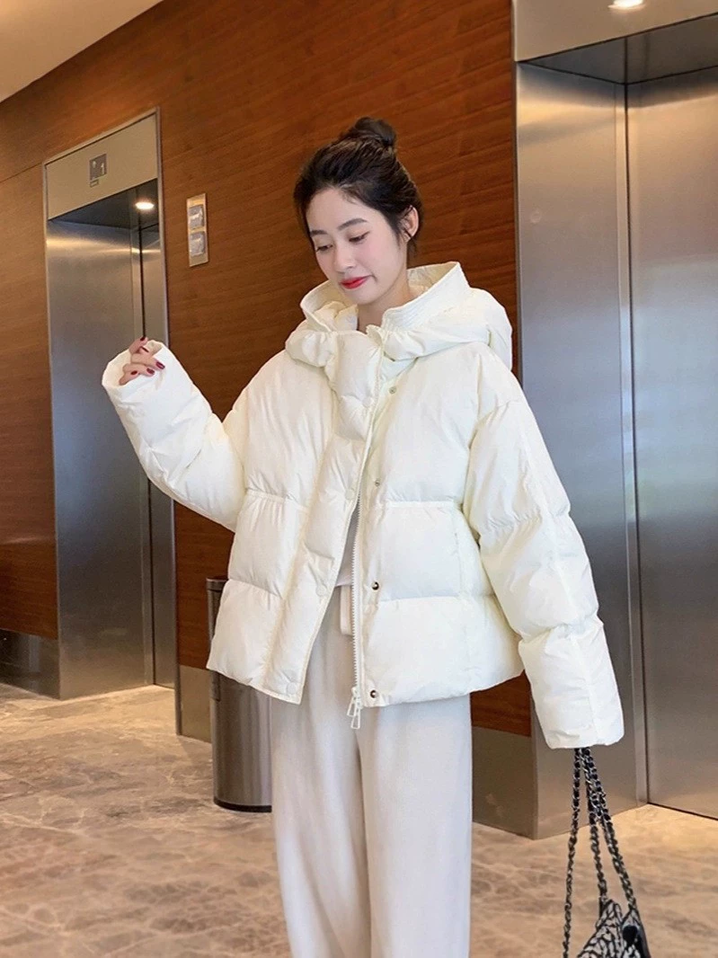 Short Down Jacket women, Light Thin Winter, Korean Style, Size Average