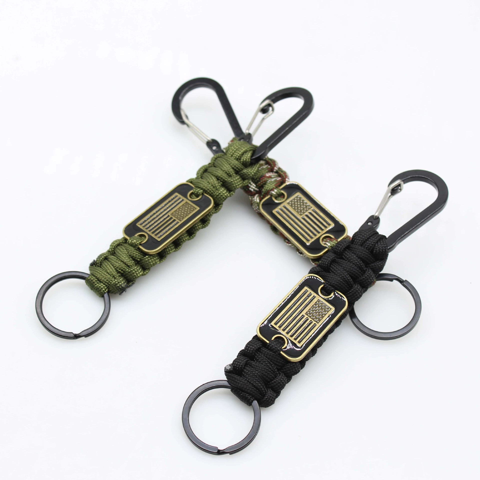 Umbrella rope pendant Umbrella rope key chain handmade seven -core umbrella rope national flag brand pendant outdoor emergency umbrella rope
