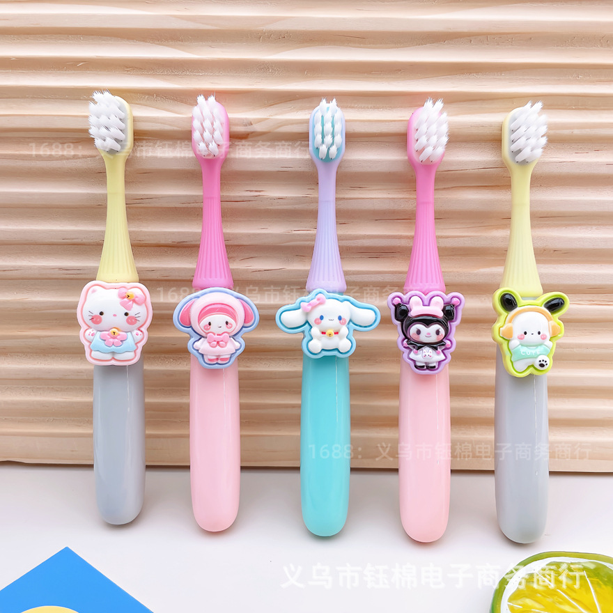 Children's Toothbrush 2 Years Old - 5 Years Old Sanrio Fine Soft Bristles Classy Gum Protection Baby Toothbrush Baby Small Brush Head Toothbrush