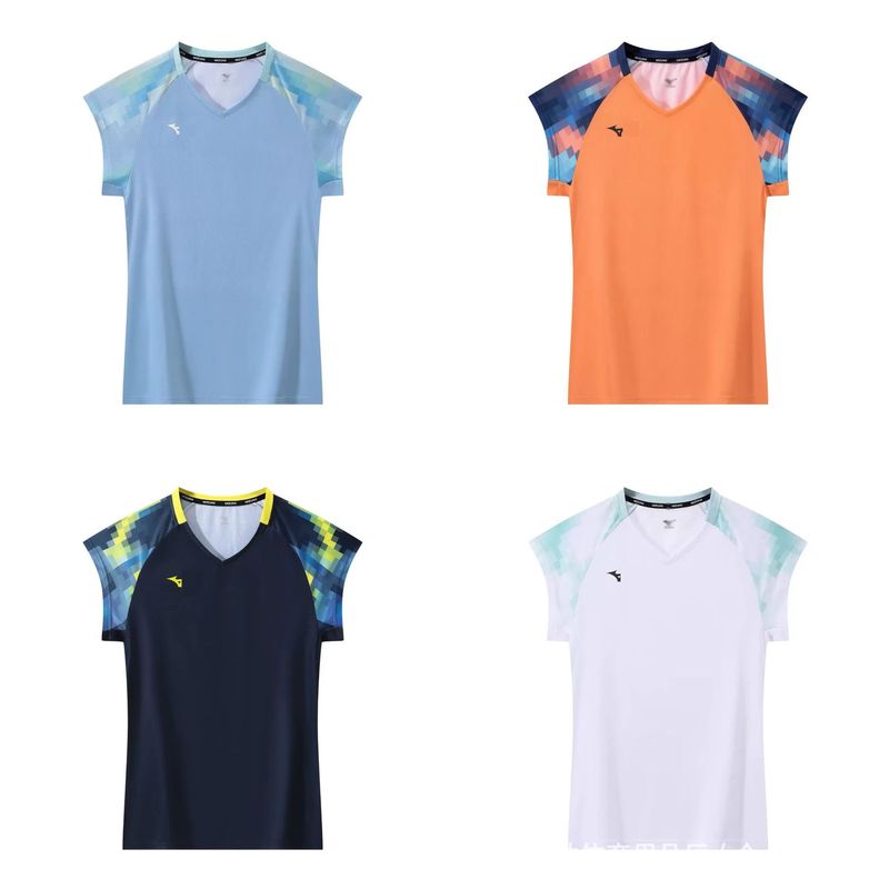 25新款JP版美津农羽毛球服训练服女款大赛服团购定 制|undefined
