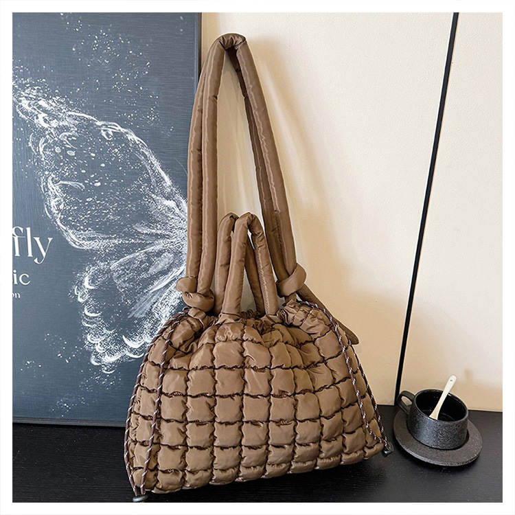 762g Weight Polyester Lining Material Sewing Thread Fashion Element Magnetic Buckle Closure Type Single Shoulder Strap Strap Type Tote Bag Bags Type Daily, Street, Shopping Occasion Nylon Material Solid Color Pattern Autumn&Winter Season Women's Gender Elegant, Classic Style Style Square Shape Medium Size Women's Medium Nylon Solid Color Elegant Classic Style Sewing Thread Square Magnetic Buckle Tote Bag 13