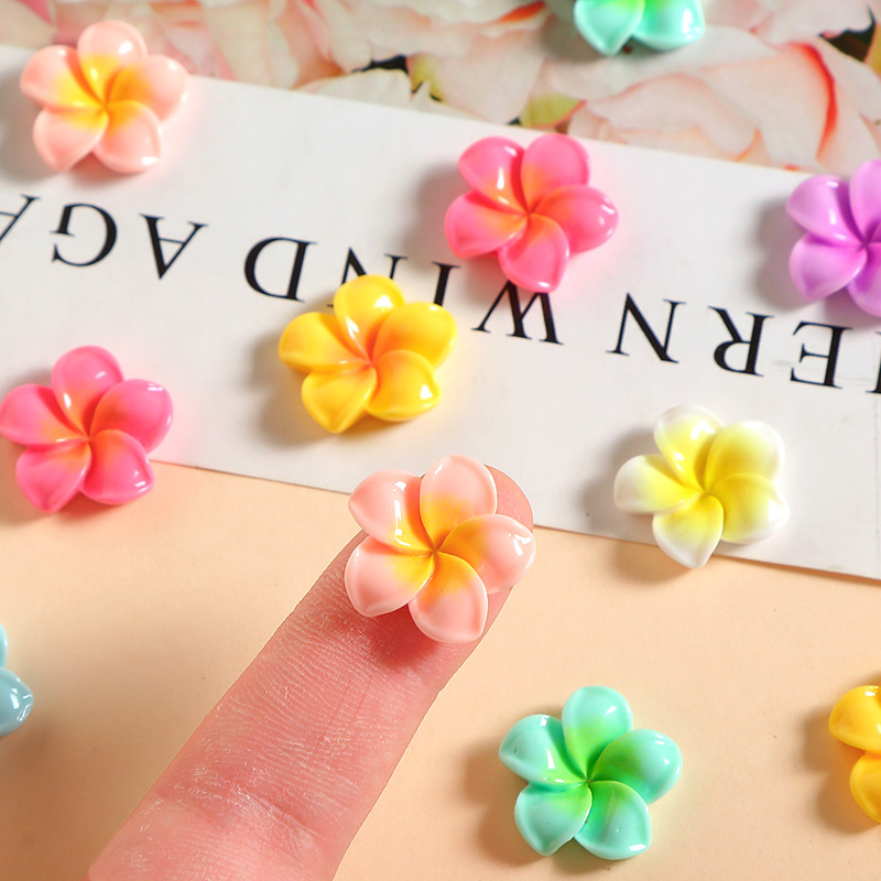 18mmの小さいサイズのカラーの卵の花の樹脂の小さい部品のdiyのクリームのコップの冷蔵庫は穴の靴のボタンの部品を貼ります。|undefined